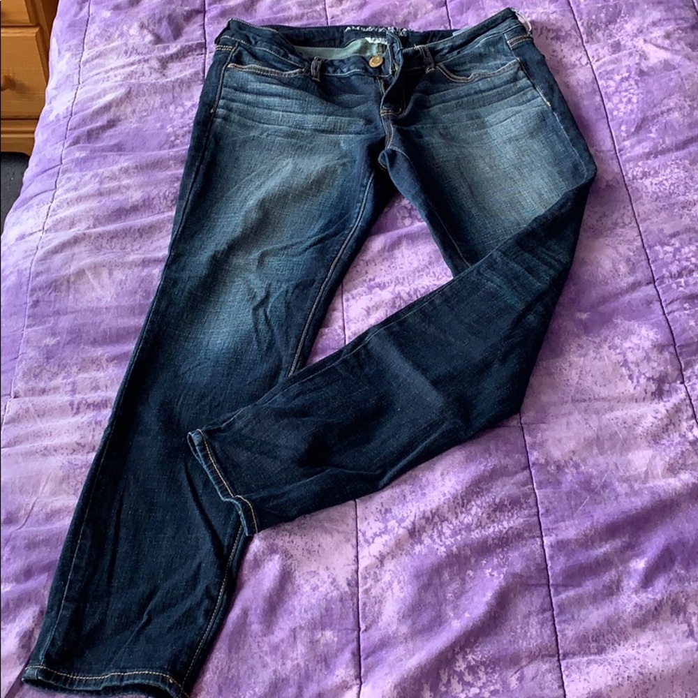 Dark Wash American Eagle Jeggings